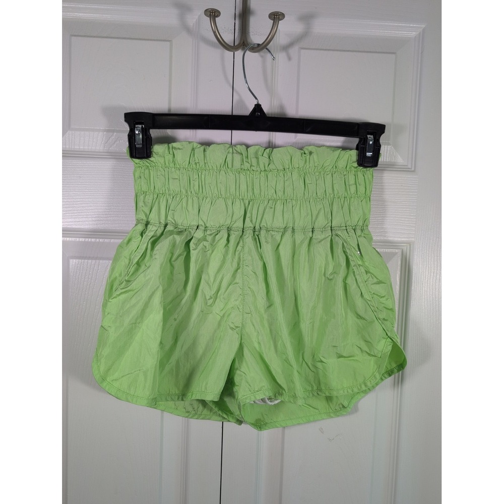 Free People Women's Green The Way Home High Waist Shorts Medium